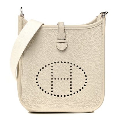 Hermes Taurillon Clemence Evelyne TPM Craie 1 of 10