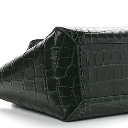 Celine Calfskin Crocodile Embossed Micro Belt Bag Amazone 10 of 12