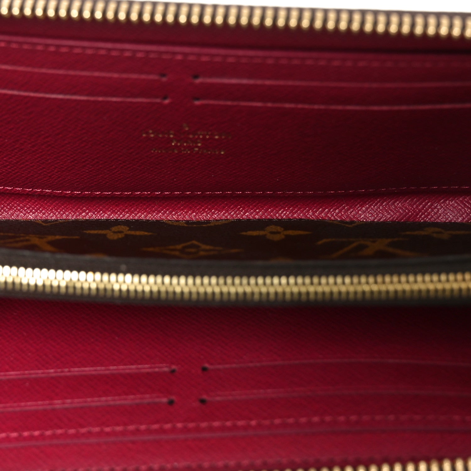 Louis Vuitton Monogram Clemence Wallet Fuchsia 5 of 6