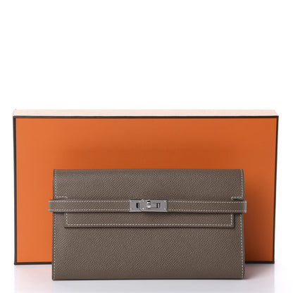Hermes Epsom Kelly Longue Wallet Etoupe 8 of 8