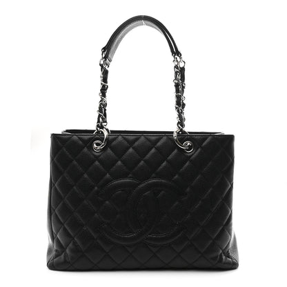 Chanel Caviar Quilted Grand Shopping Tote GST Black 1 of 11