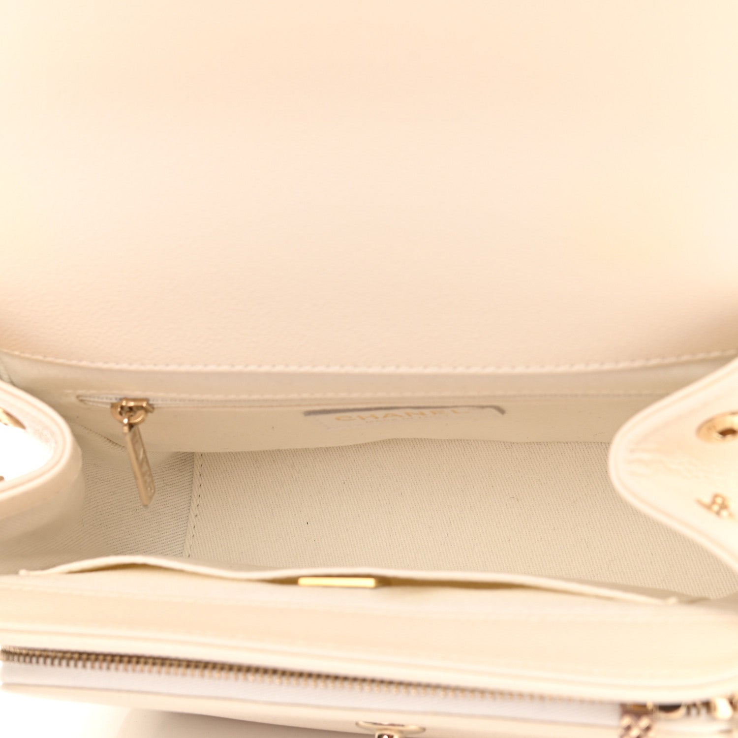 Chanel Caviar Quilted Medium Business Affinity Flap White 5 of 13
