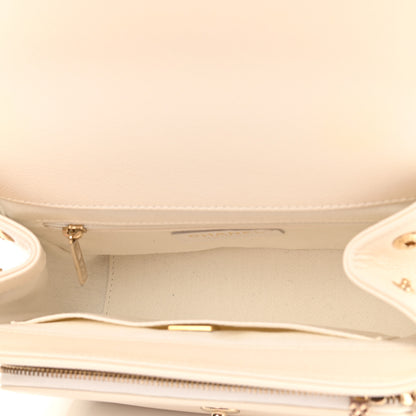 Chanel Caviar Quilted Medium Business Affinity Flap White 5 of 13