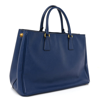 Prada Saffiano Lux Large Galleria Double Zip Tote Bluette 3 of 10