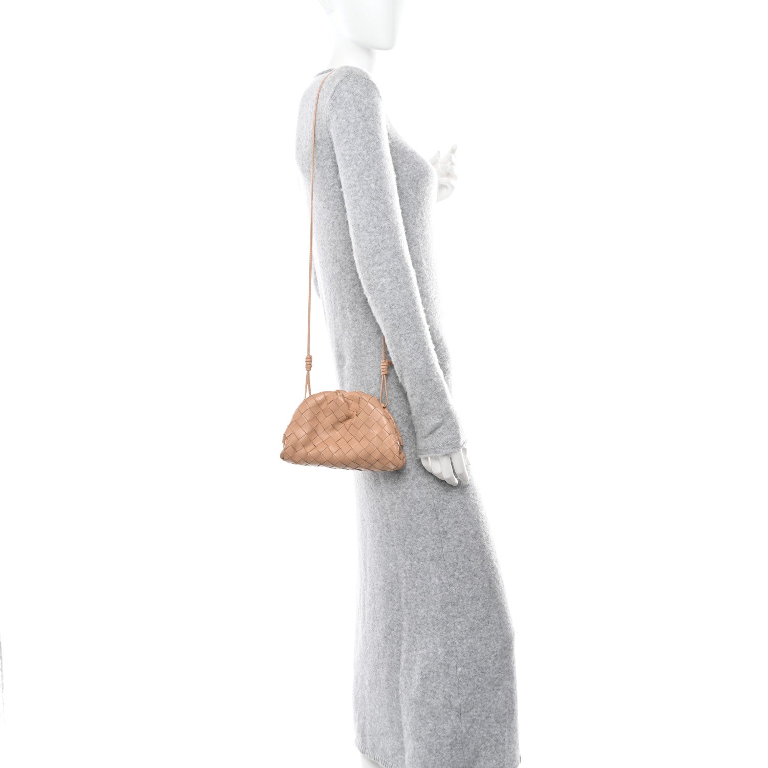 Bottega Veneta Nappa Intrecciato The Mini Pouch Almond 2 of 9