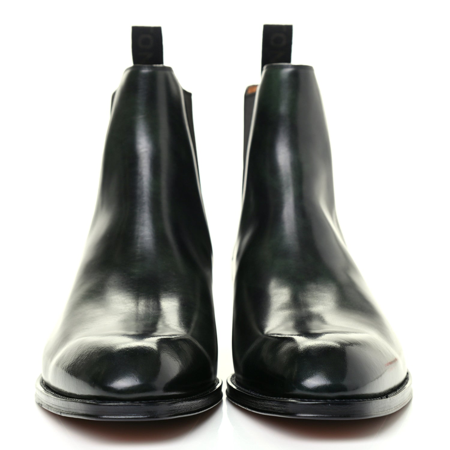 Louis Vuitton Hand Waxed Calfskin Mens LV Vendome Chelsea Boots 8.5 Black 2 of 10