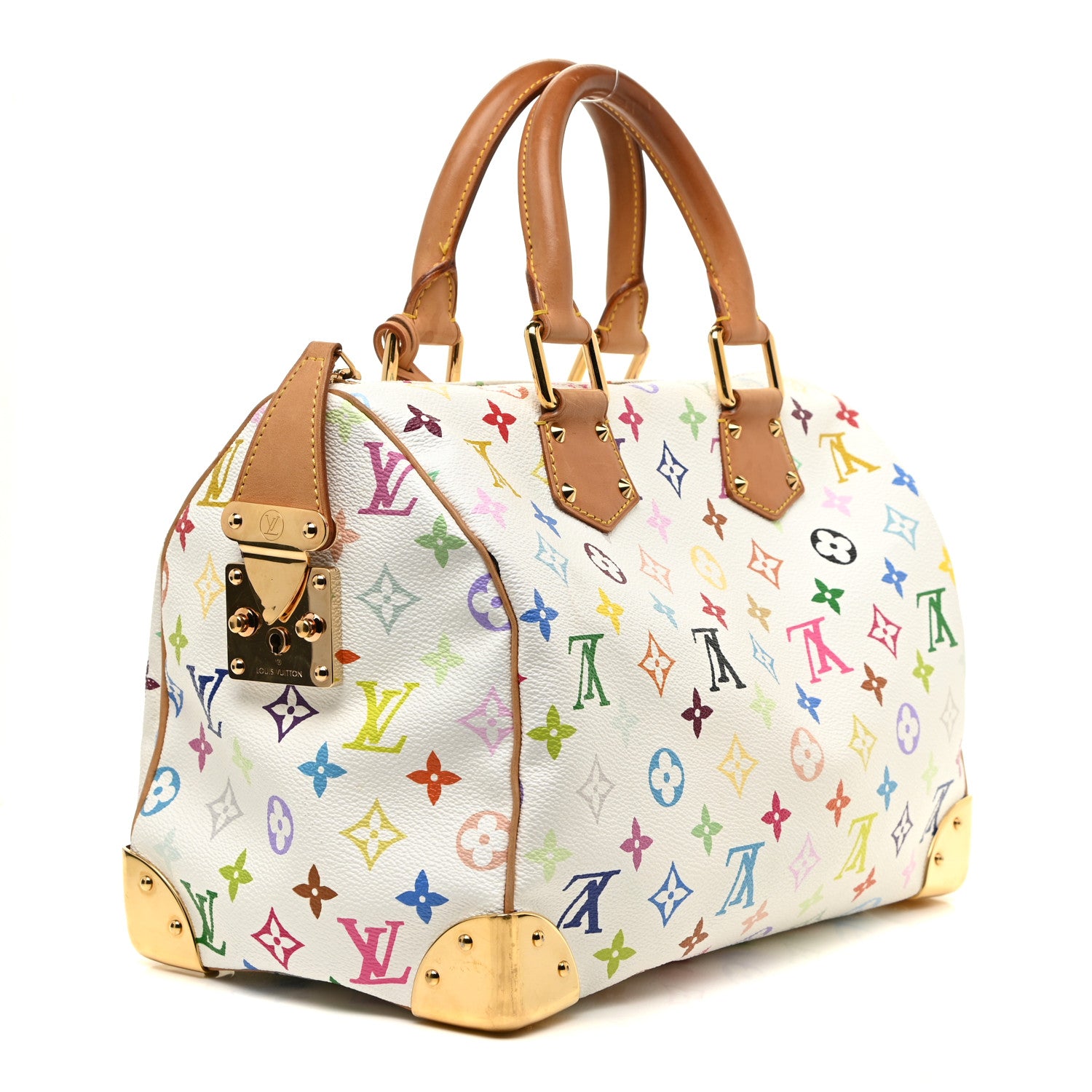 Louis Vuitton Monogram Multicolor Speedy 30 White 3 of 21