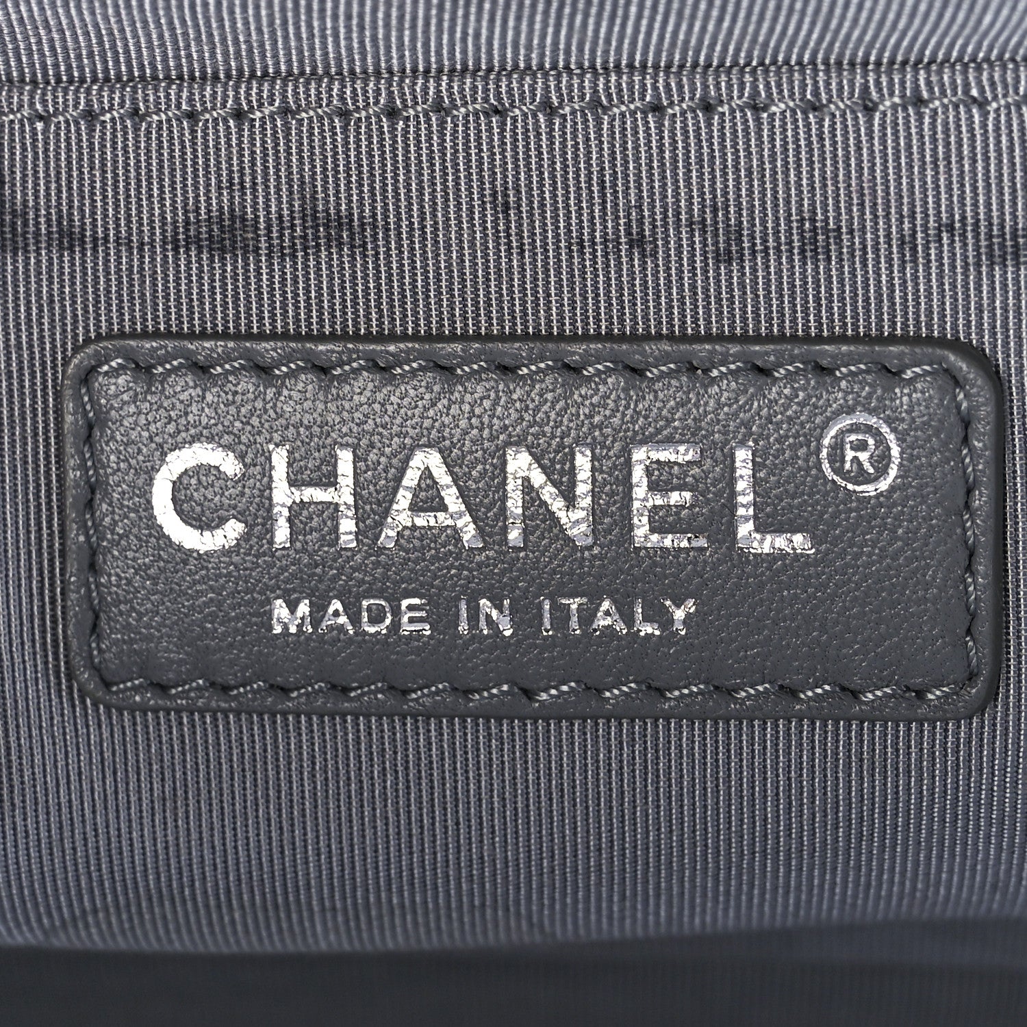 Chanel Lambskin Chevron Quilted Medium Boy Flap Navy Blue 6 of 11