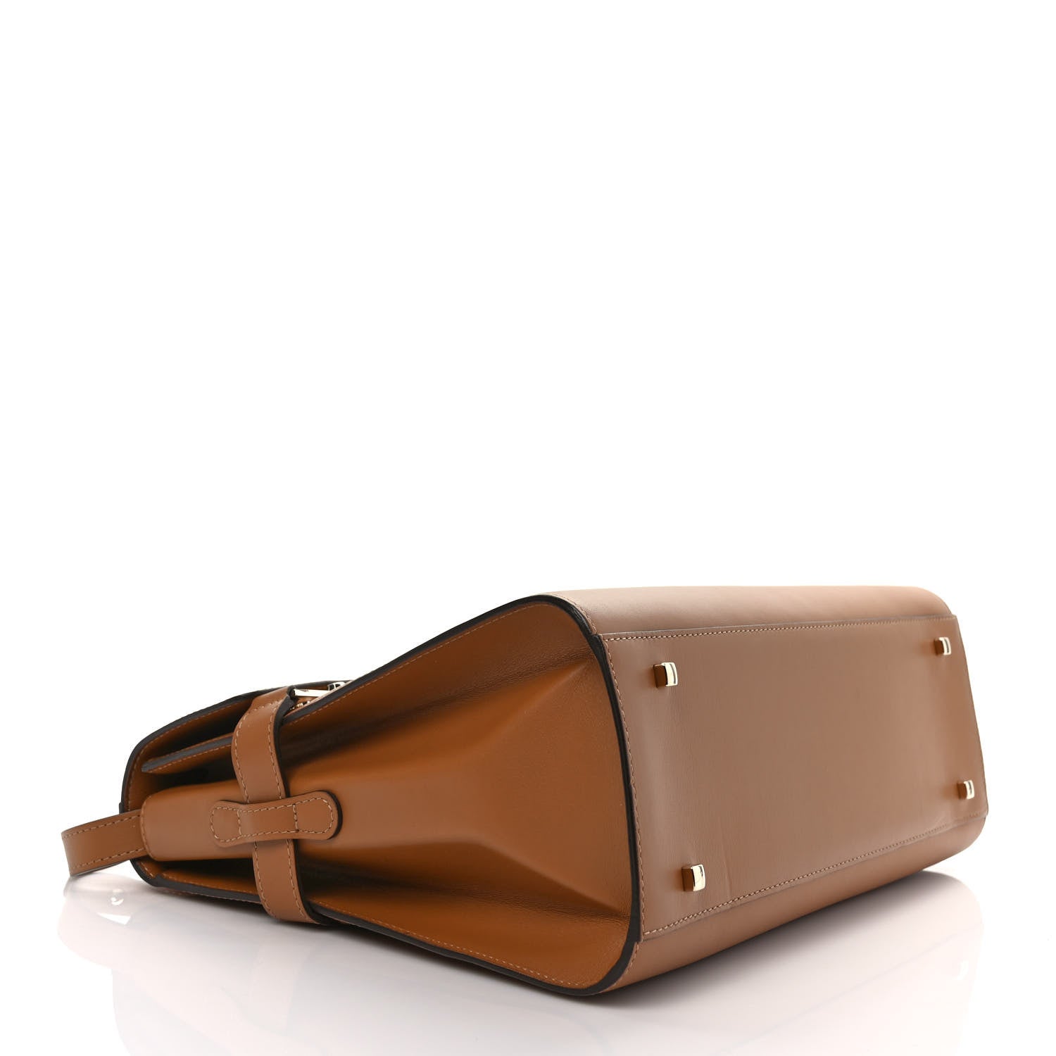 Delvaux Calfskin GM Tempete Satchel Camel 3 of 8