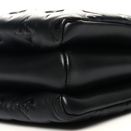 Louis Vuitton Lambskin Embossed Monogram Coussin PM Black 11 of 11