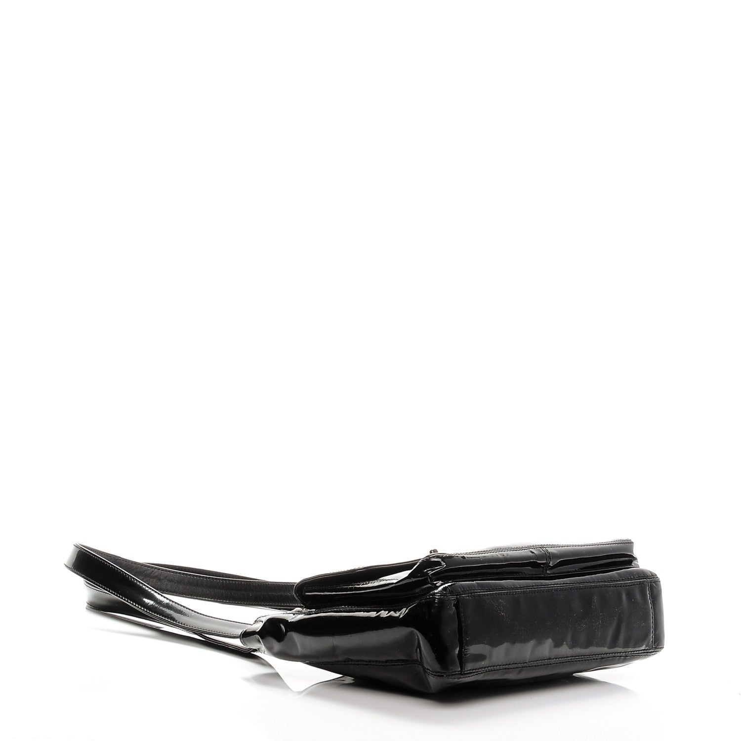 Chanel Patent CC Flap Tote Black 4 of 12