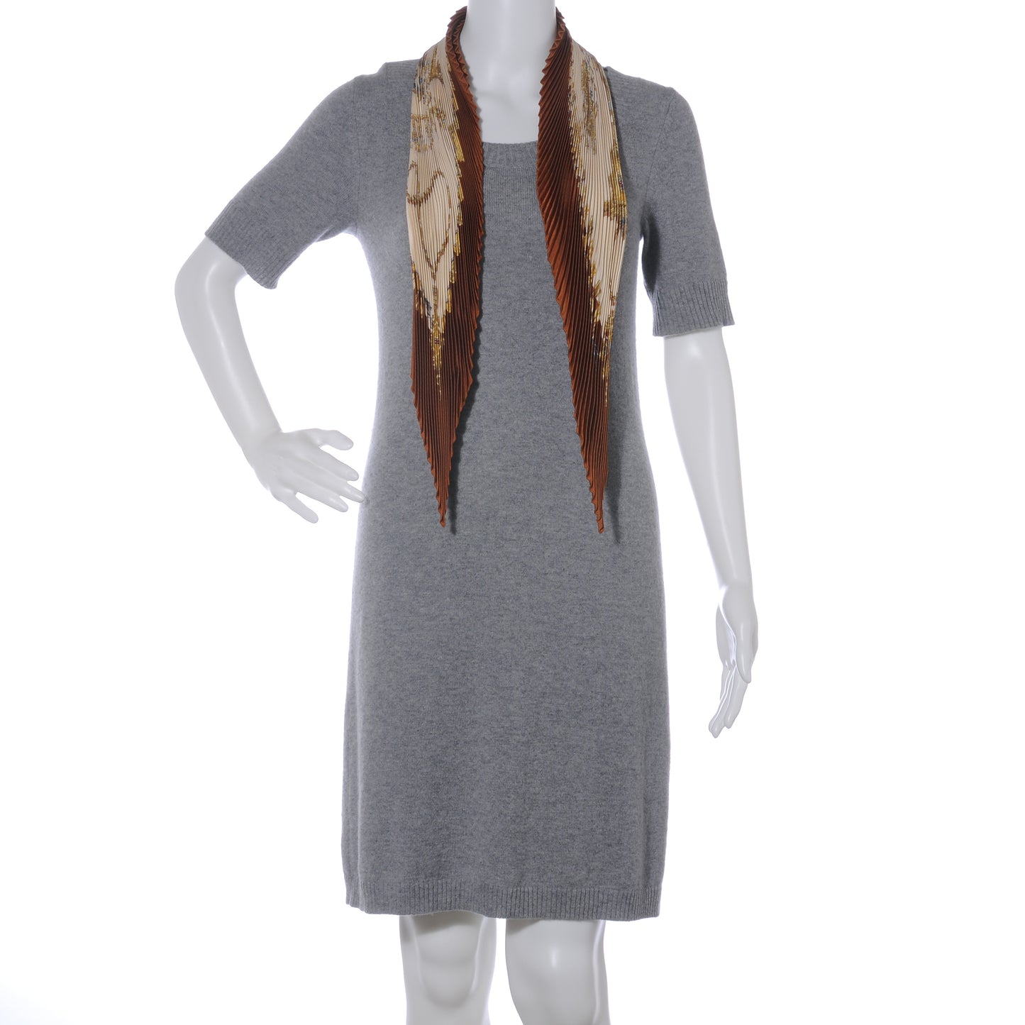 Silk Plisse Parures Des Sables Scarf 90