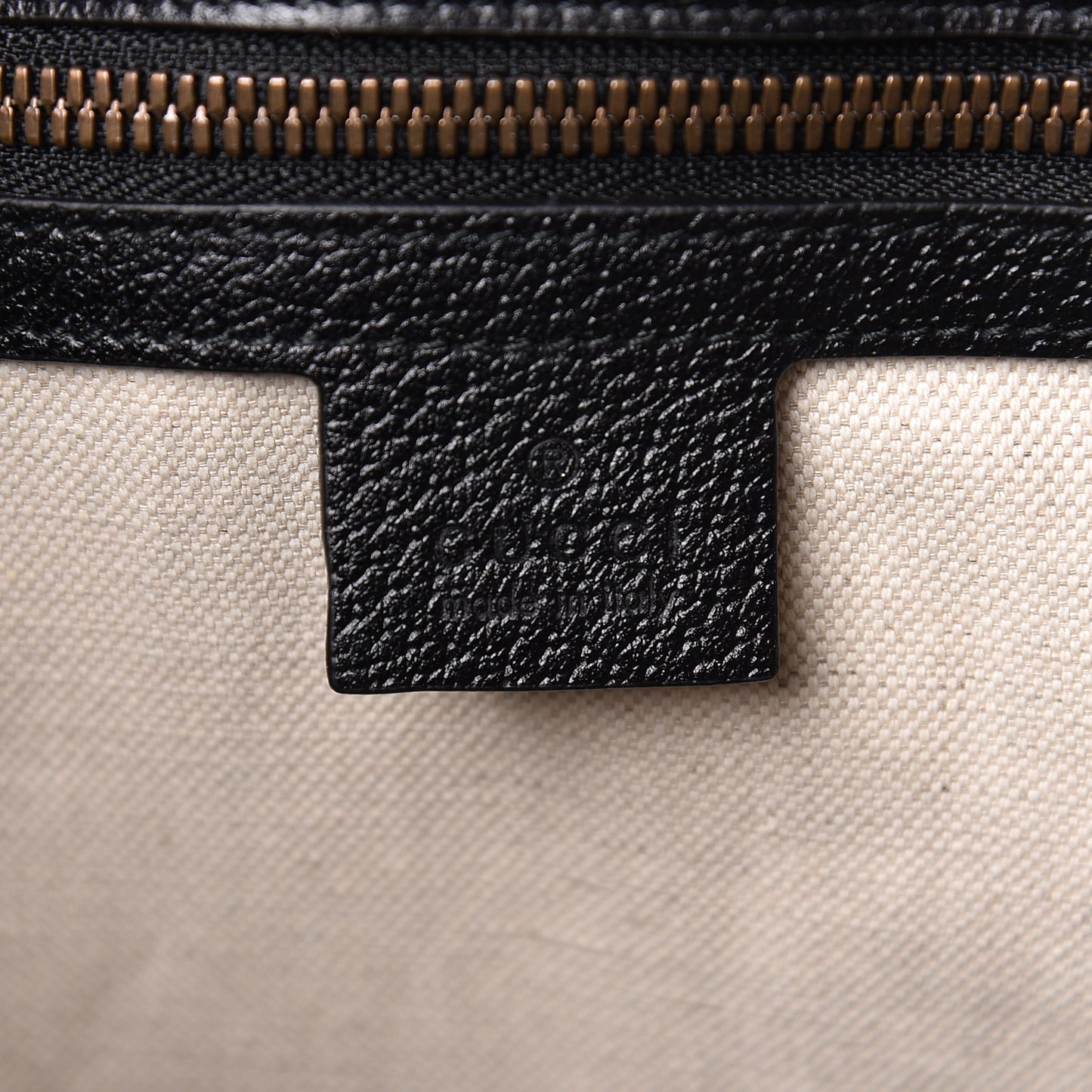 Grained Calfskin Bee Star Vertical Tote Black
