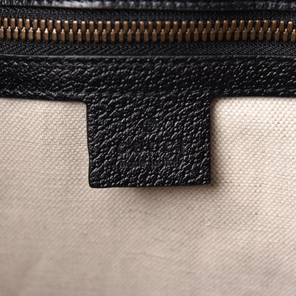 Gucci Grained Calfskin Bee Star Vertical Tote Black 6 of 9