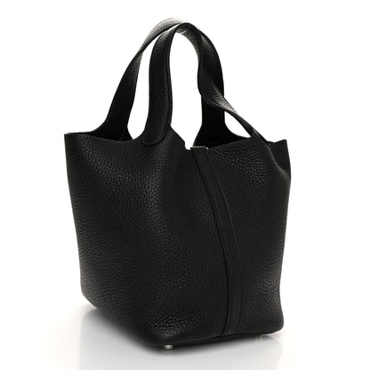 Hermes Taurillon Clemence Picotin Lock 18 PM Black 2 of 9