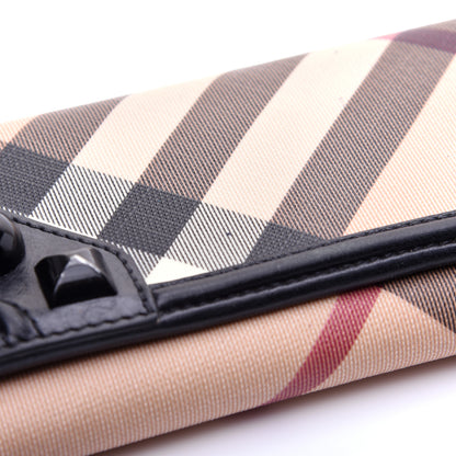 Burberry Nova Check Mega Stud Continental Wallet Black 12 of 14