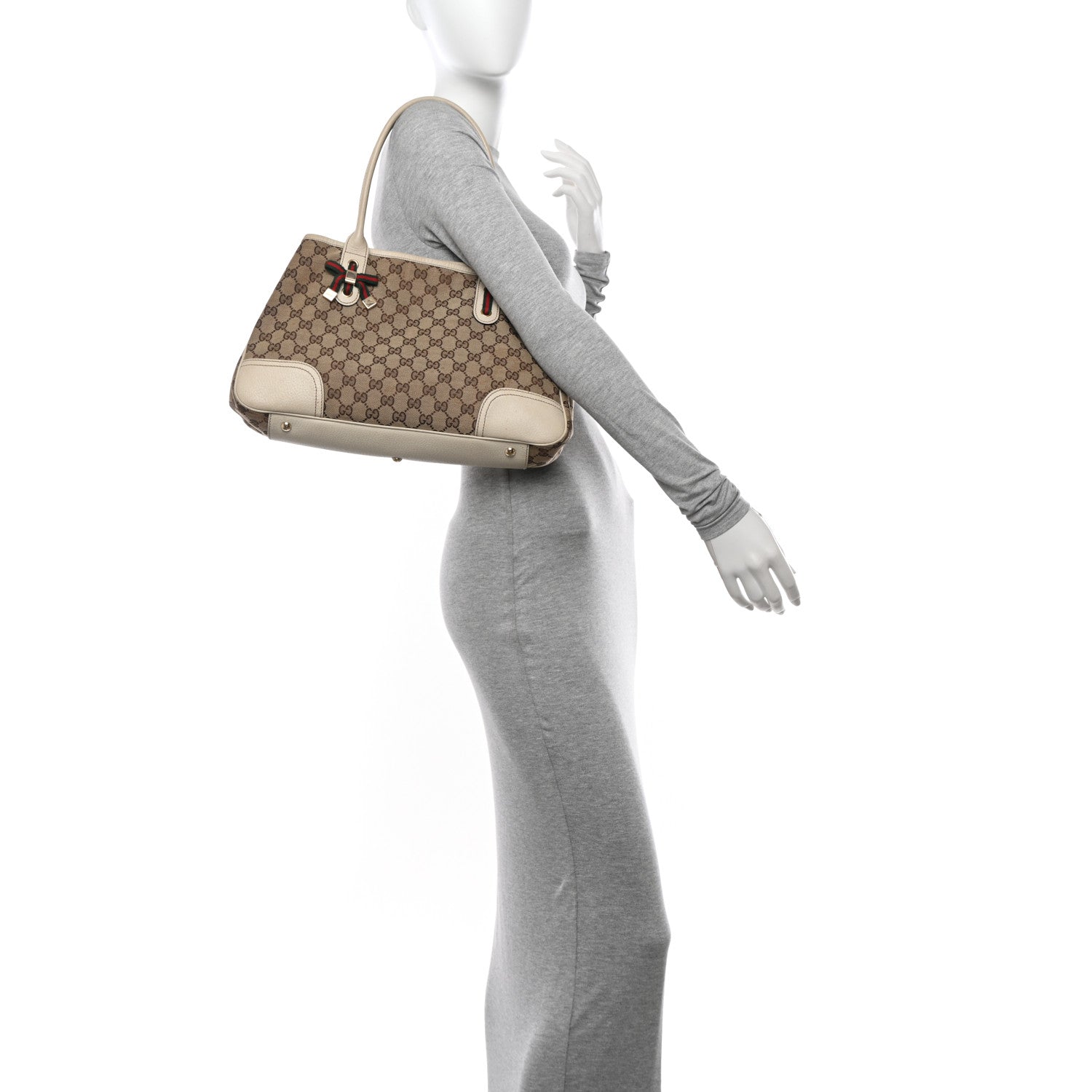Gucci Monogram Medium Princy Tote Off White 2 of 22