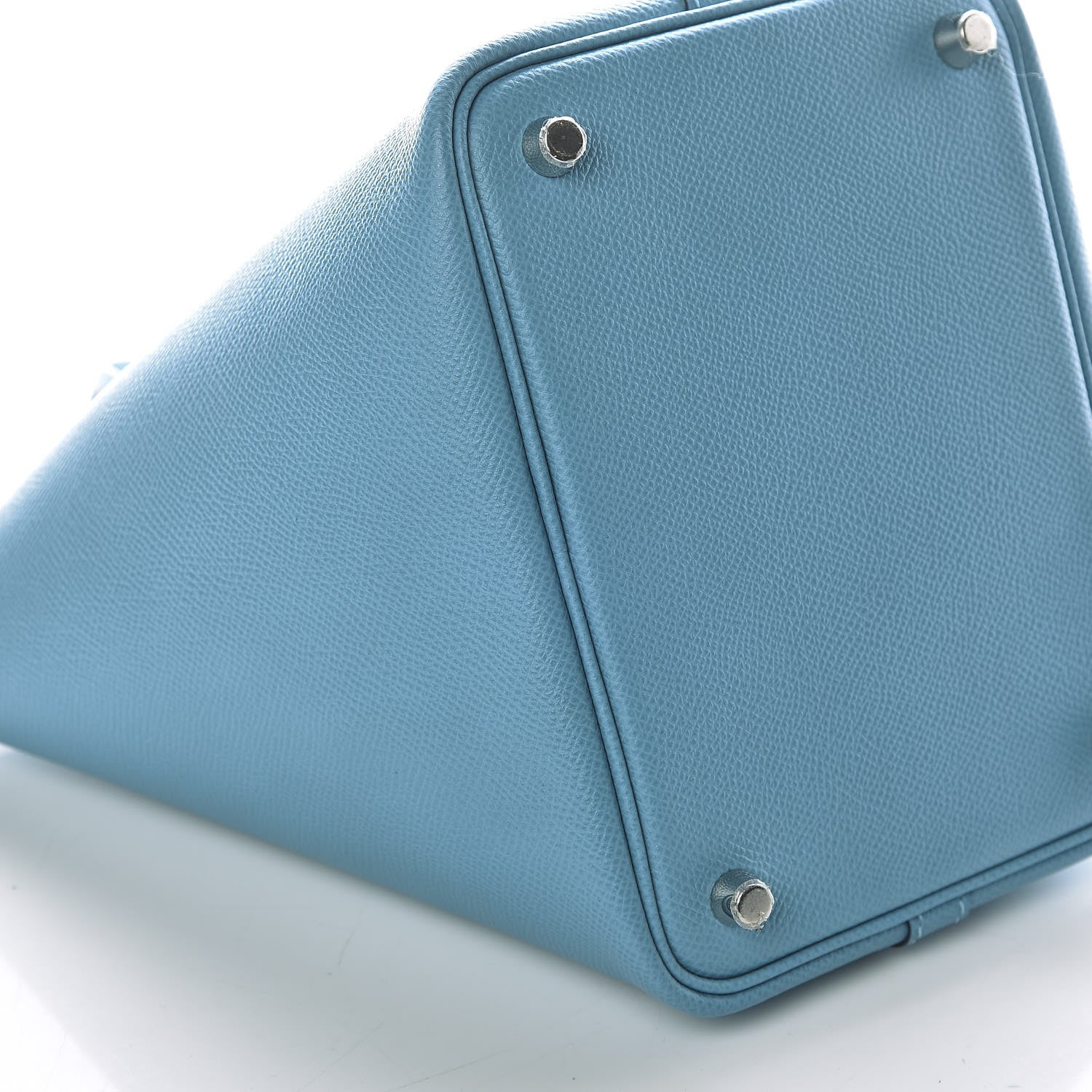 Hermes Epsom Tressage De Cuir Picotin Lock 18 PM Bleu Du Nord Rouge De Coeur Gold 7 of 10