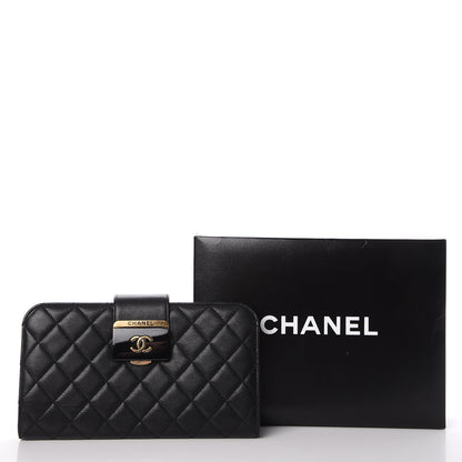 Chanel Sheepskin Quilted Beauty Lock Clutch Black 8 of 8
