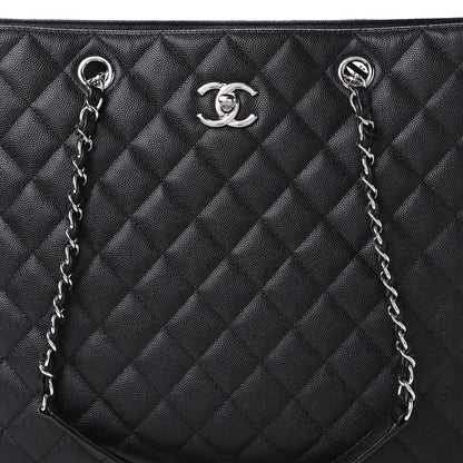 Chanel Caviar Quilted Large Shopping Tote Black 10 of 11