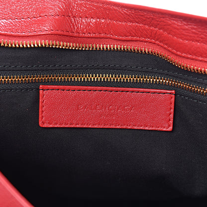 Balenciaga Chevre Gold Metallic Edge Hardware City Rouge Grenade 6 of 10