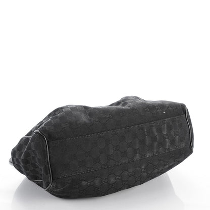 Gucci Monogram Medium Sukey Tote Black 4 of 7