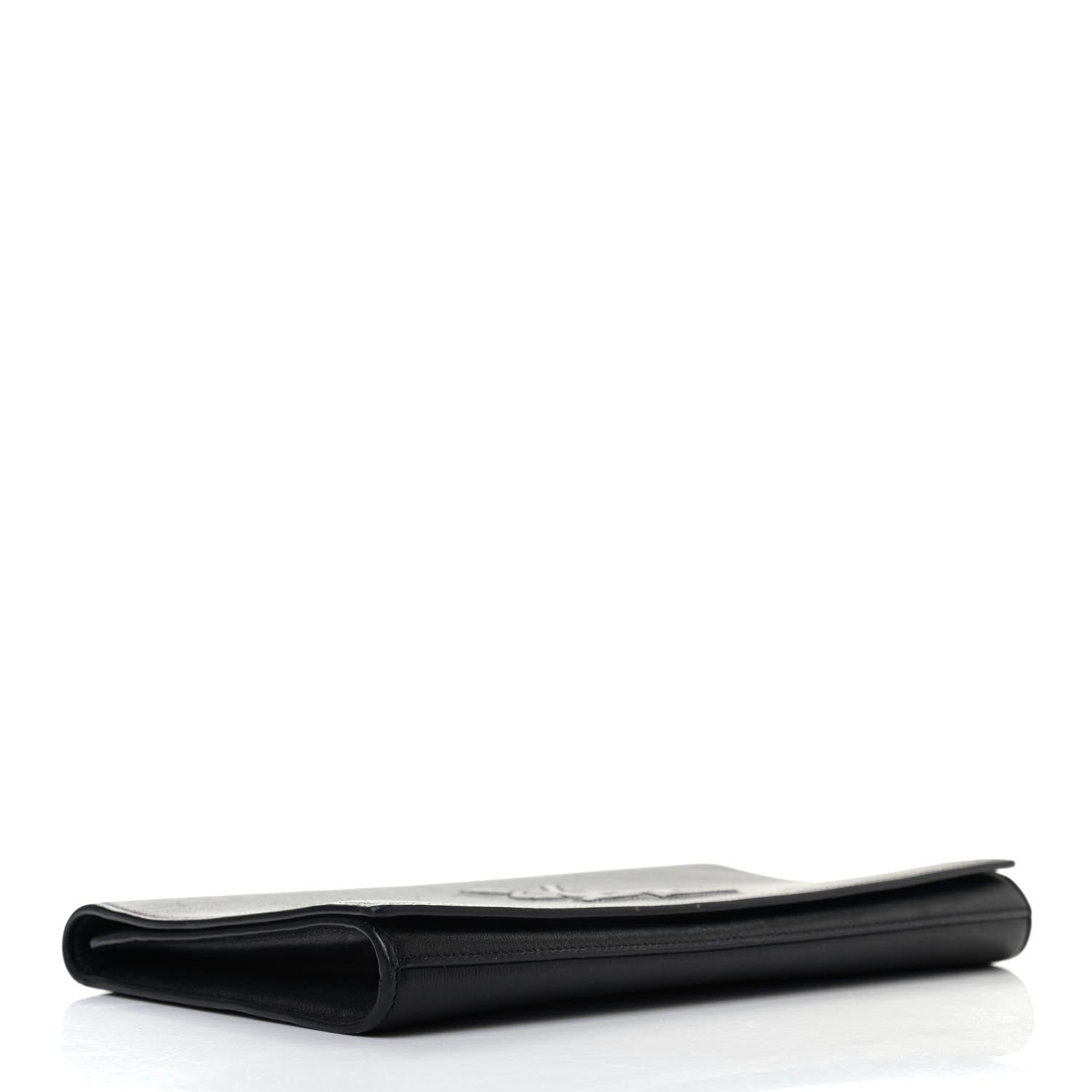 Saint Laurent Calfskin Monogram Large Belle De Jour Clutch Black 4 of 11