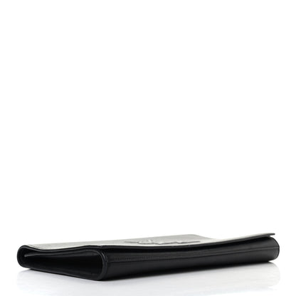 Saint Laurent Calfskin Monogram Large Belle De Jour Clutch Black 4 of 11