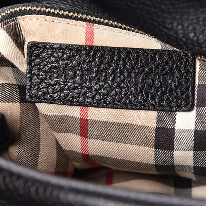 Burberry London Grainy Calfskin Medium Cale Hobo Black 6 of 13