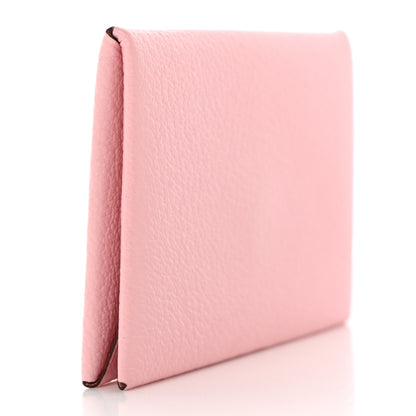 Hermes Chevre Mysore Calvi Card Case Mauve Sylvestre 3 of 7