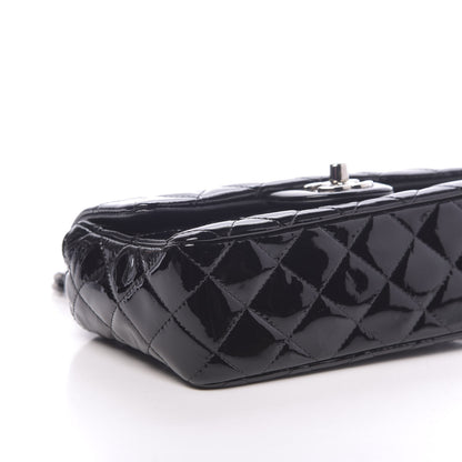 Chanel Patent Calfskin Quilted Mini Rectangular Flap Black 9 of 13