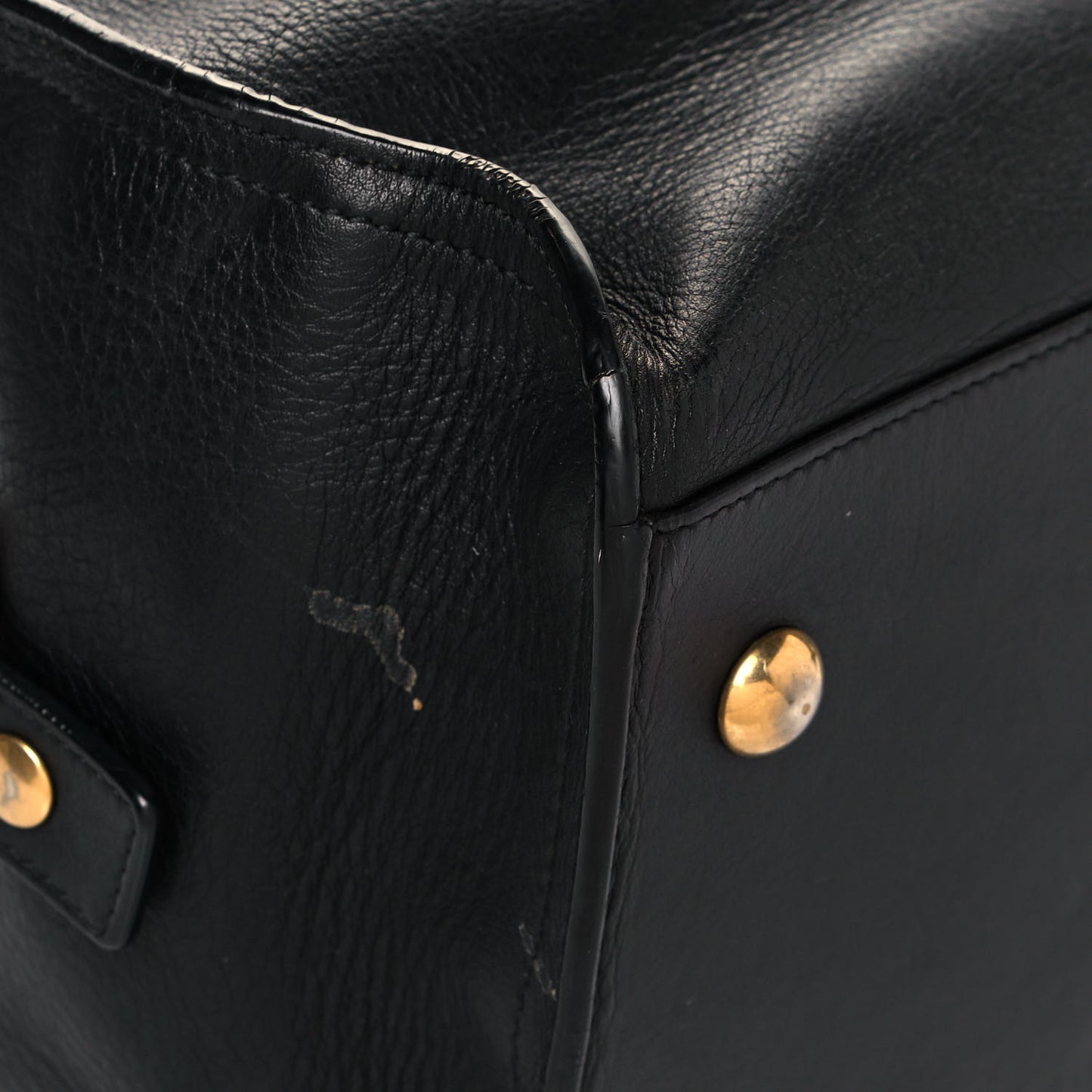 Calfskin Small Classic Y Cabas Black