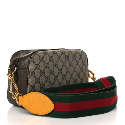 Gucci GG Supreme Monogram Web Neo Vintage Shoulder Bag Beige New Acero Crop 4 of 8