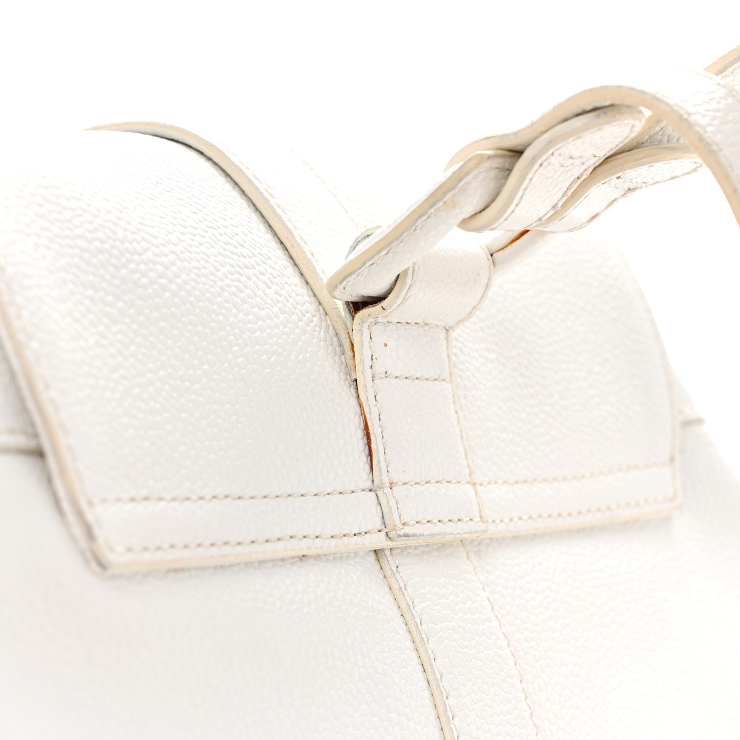 Chanel Caviar CC Backpack White 14 of 19