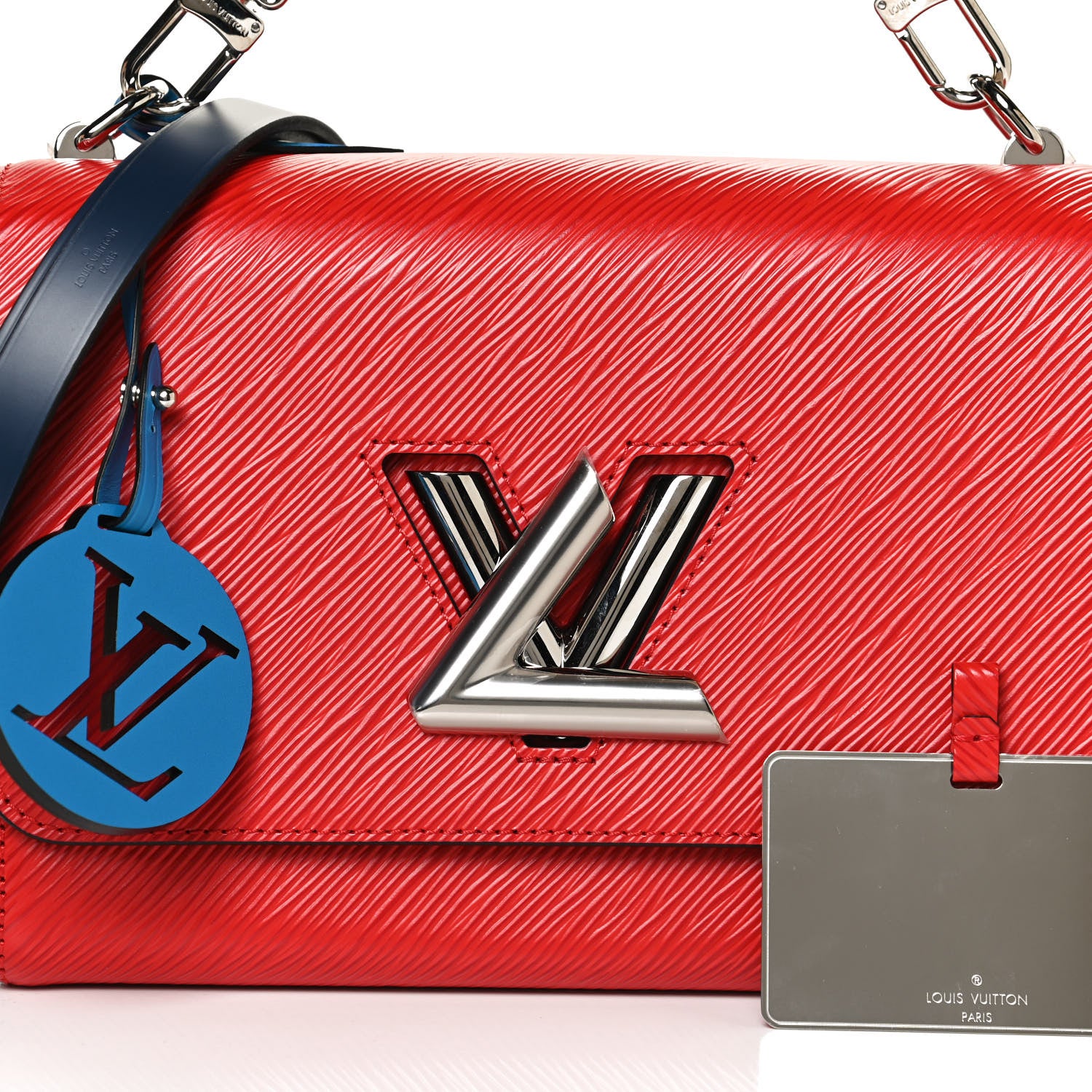 Louis Vuitton Epi Twist Braided Strap Shoulder Bag PM Coquelicot 6 of 9