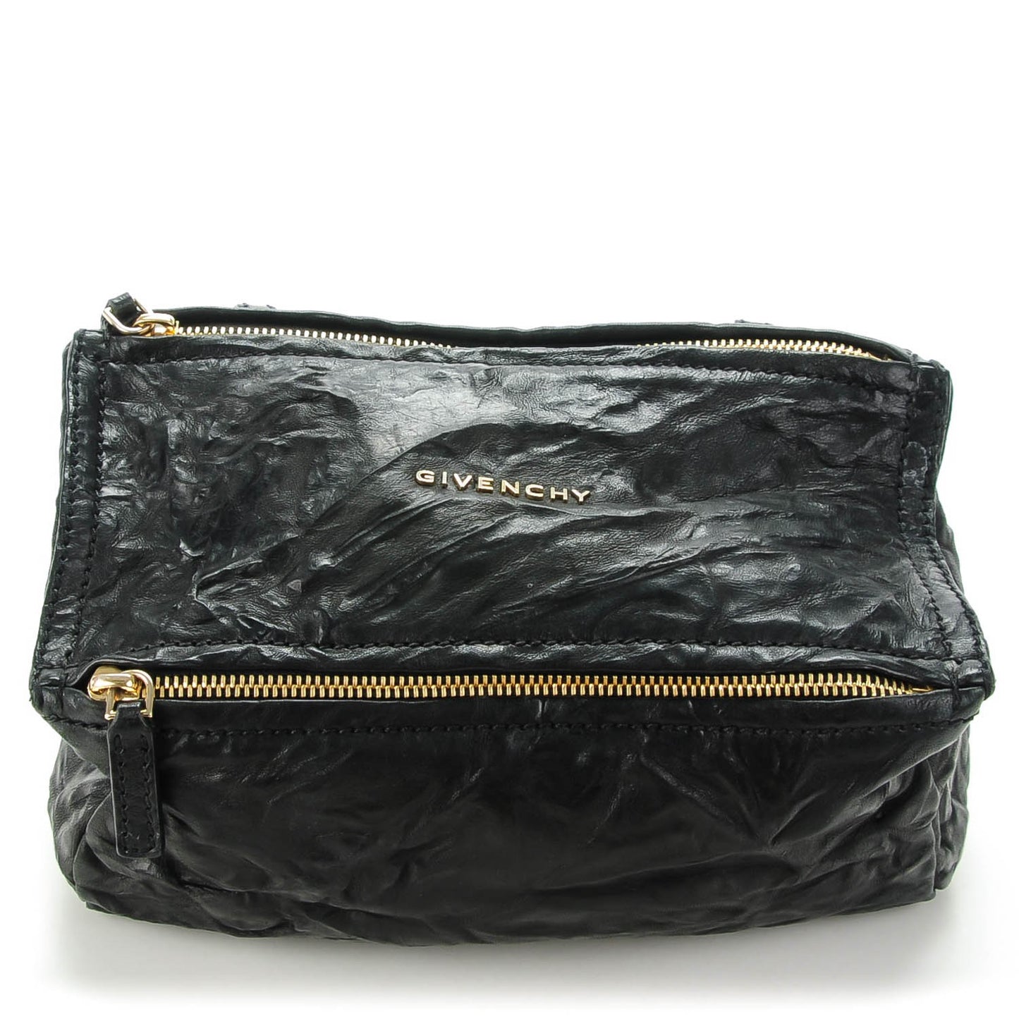 Tumbled Sheepskin Mini Pandora Bag Black