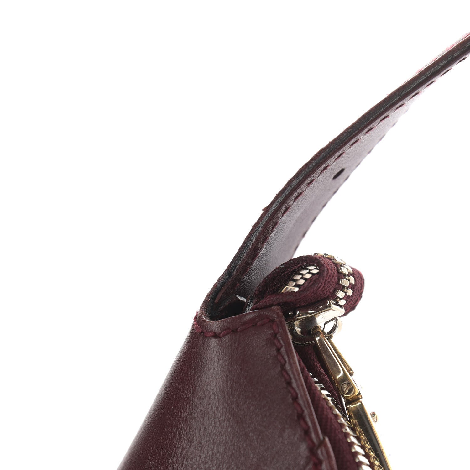 Gucci Calfskin Horsebit Embossed Glam Hobo Burgundy 13 of 14