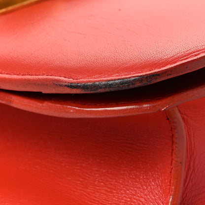 Celine Box Calfskin Medium Classic Box Flap Bag Poppy 7 of 9