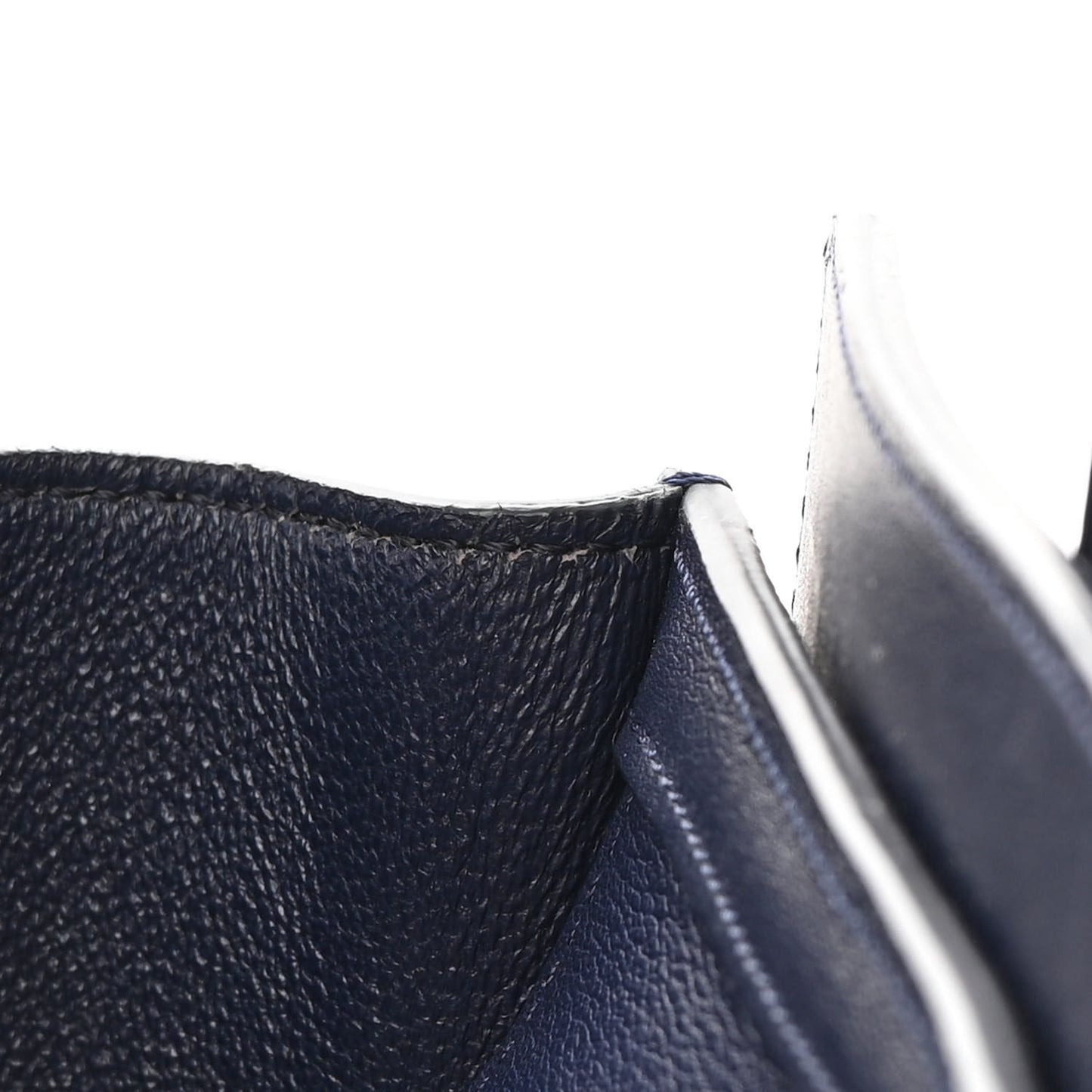Smooth Calfskin Nano Luggage Navy Blue