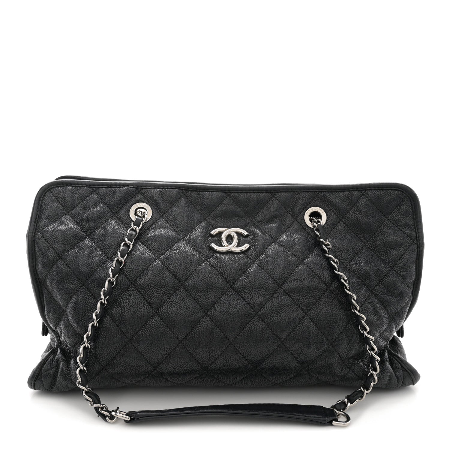 Chanel Caviar Quilted French Riviera Tote Black 1 of 20