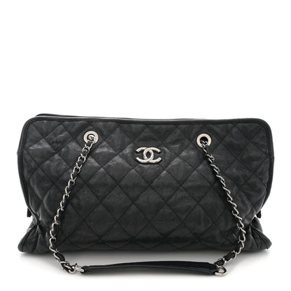 Chanel Caviar Quilted French Riviera Tote Black 1 of 20