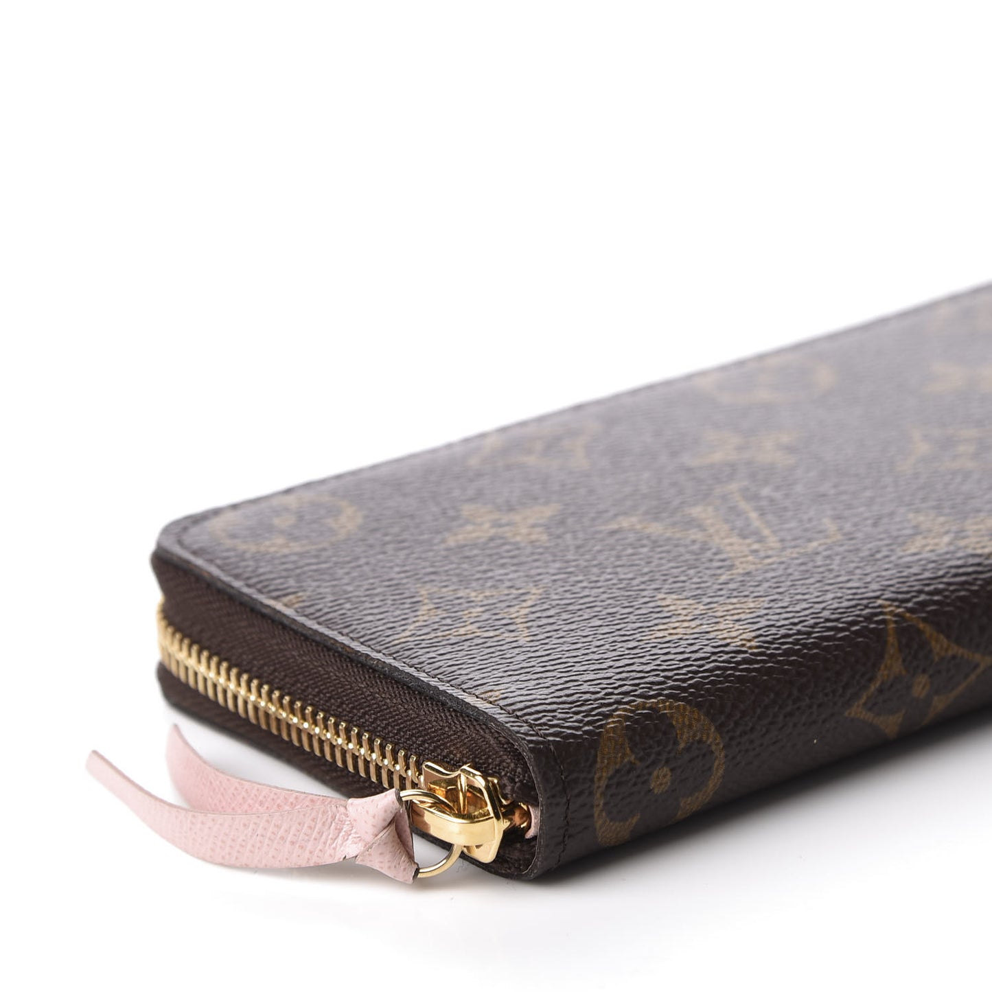 Monogram Clemence Wallet Rose Ballerine