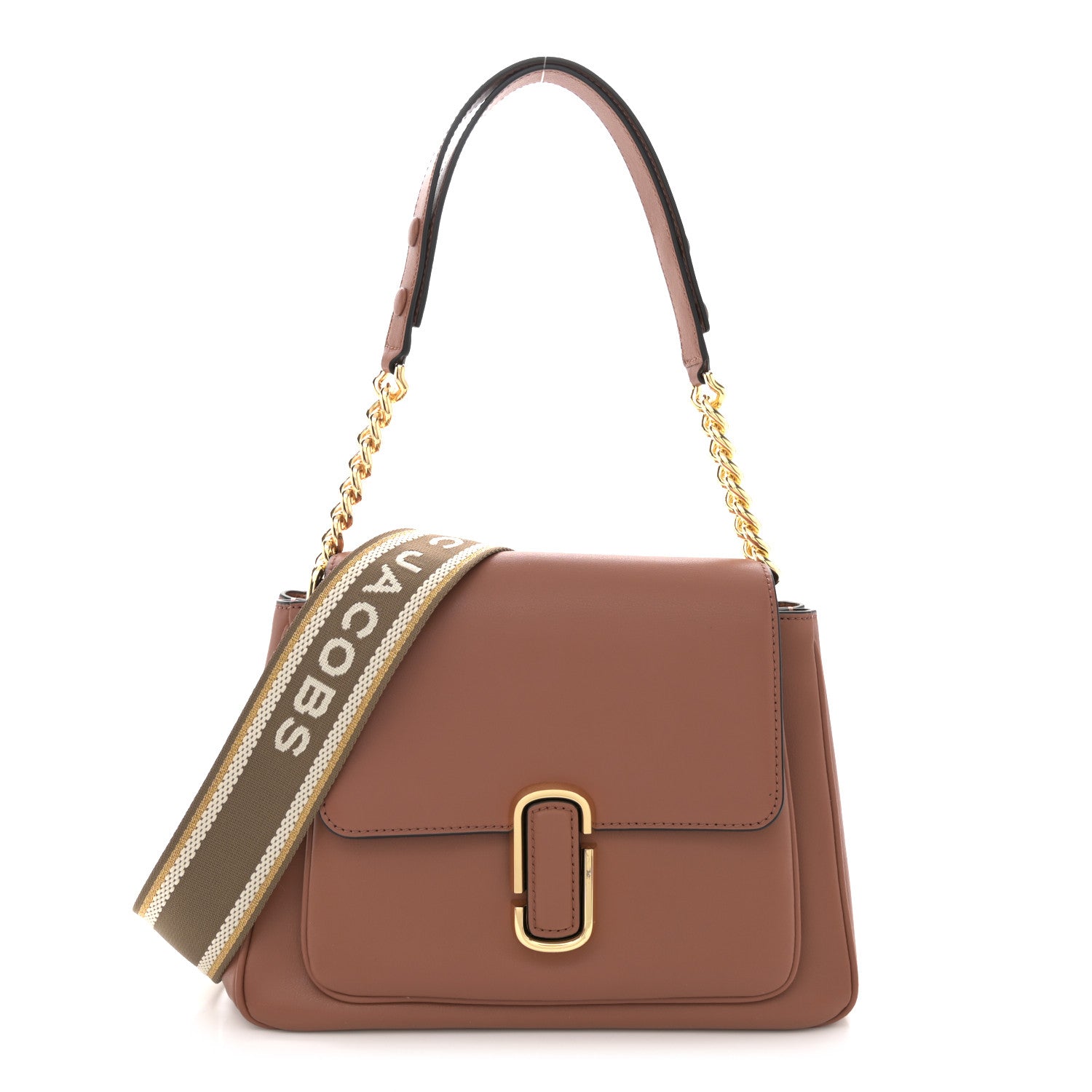 Marc Jacobs Calfskin J Marc Chain Mini Satchel Argan Oil 1 of 11