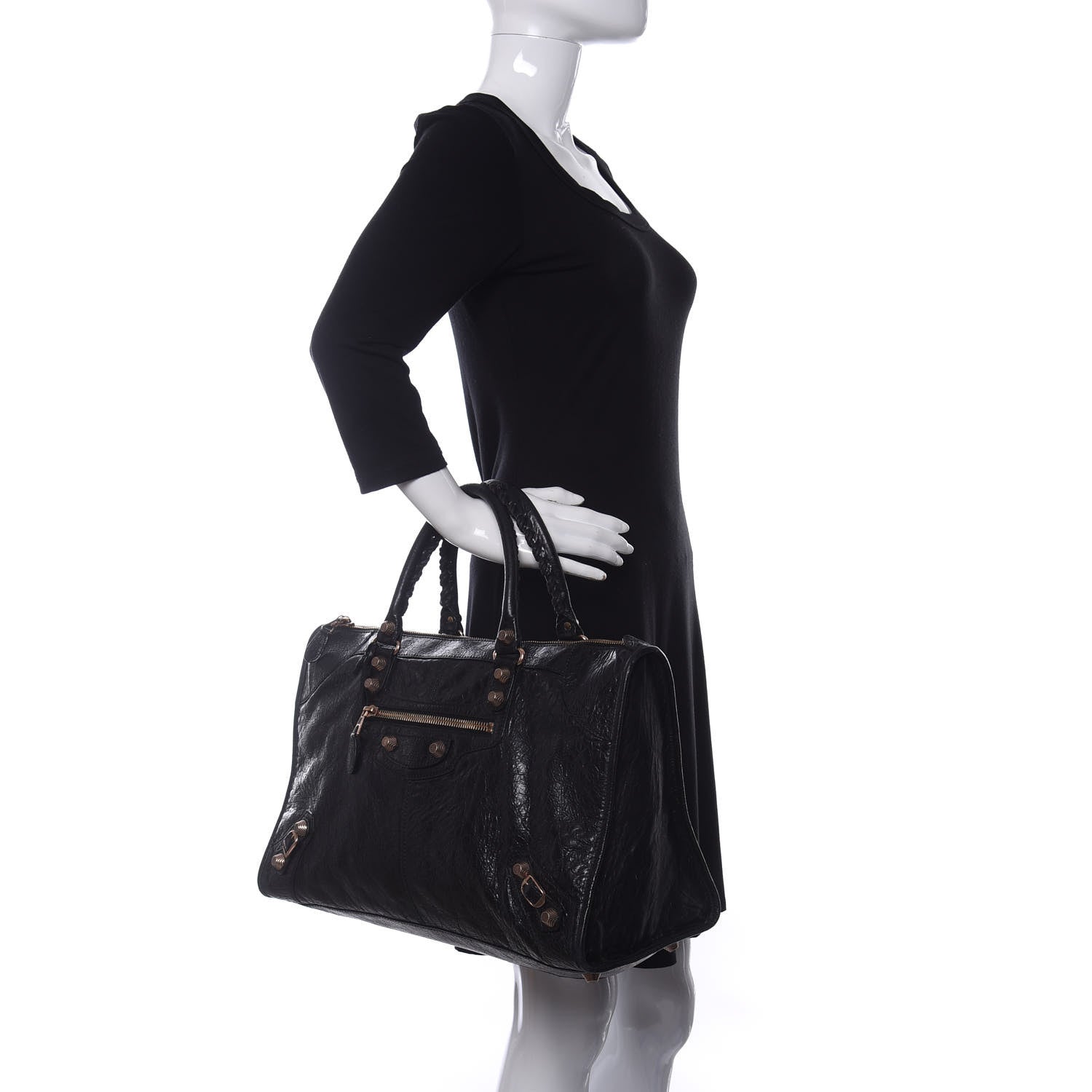 Balenciaga Agneau Giant 12 Rose Gold Hardware Work Black 2 of 10