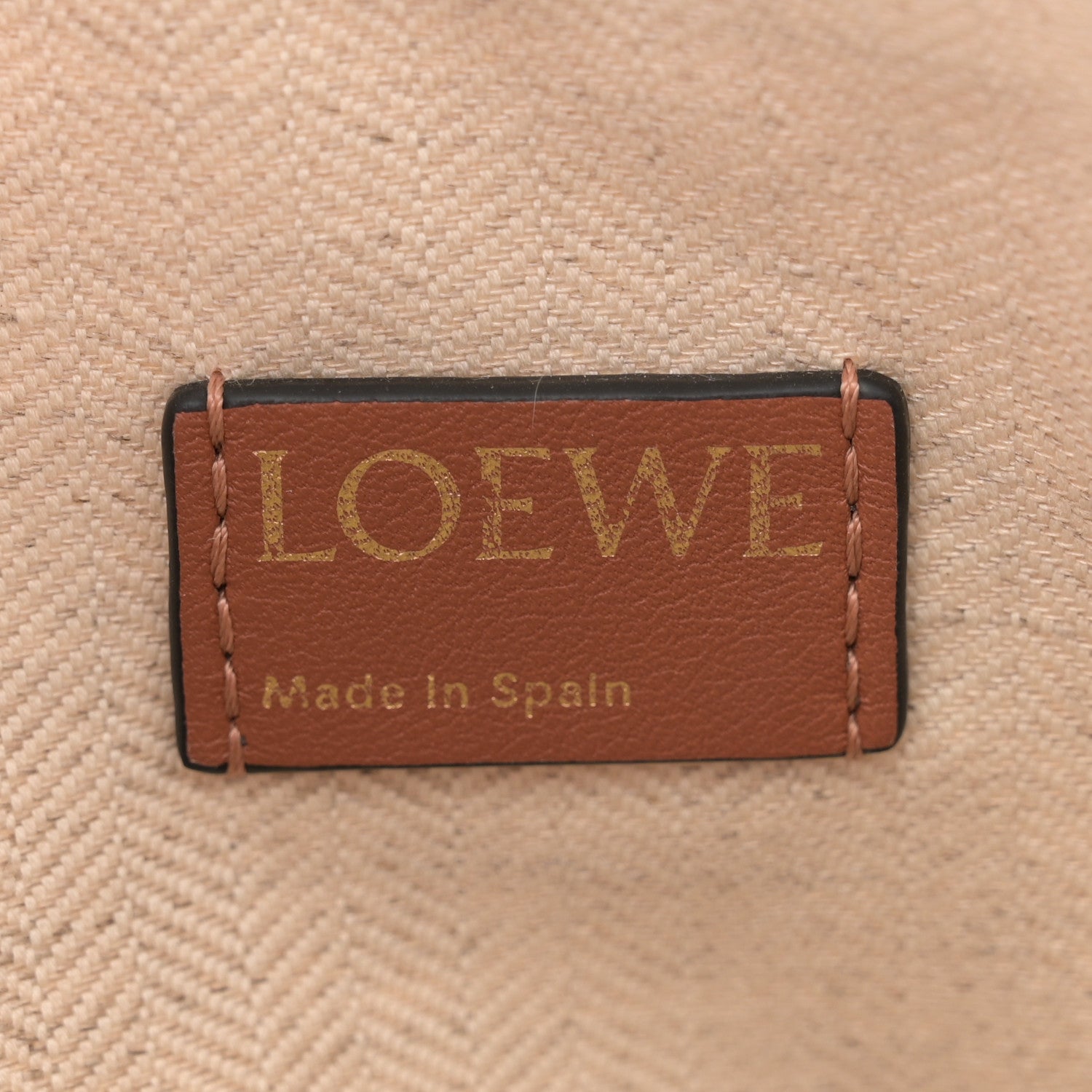 Loewe Jacquard Anagram Calfskin Small Cubi Bag Ecru Tan 6 of 12
