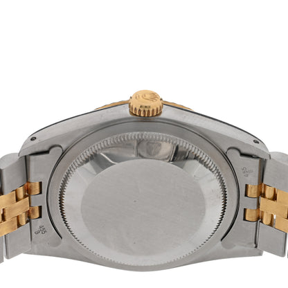 Rolex Stainless Steel 18K Yellow Gold 36mm Oyster Perpetual Datejust Watch Champagne 16233 4 of 4