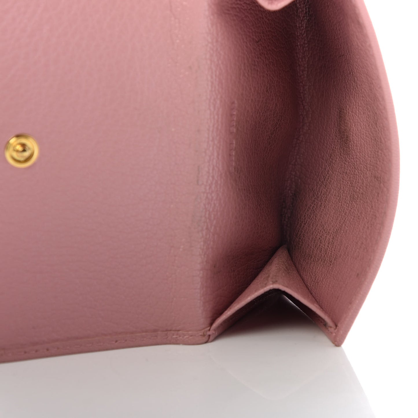 Goatskin Madras Flap Wallet Rosa