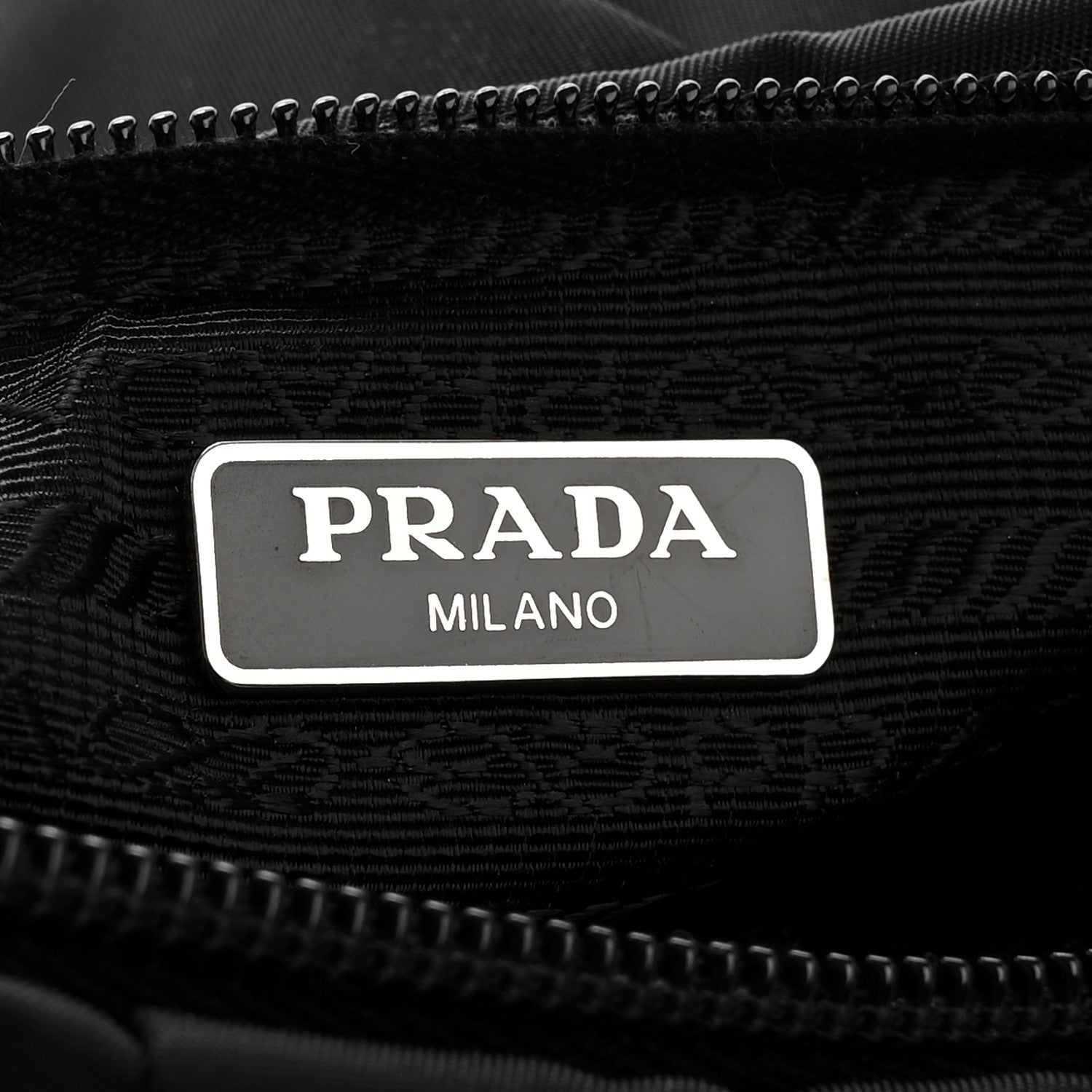 Prada Tessuto Nylon Wristlet Clutch Black 7 of 11