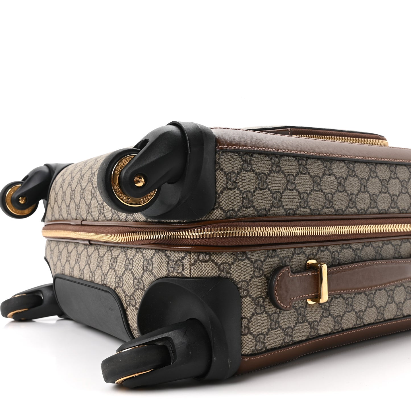 GG Supreme Monogram Calfskin Carry On Trolley Beige Ebony