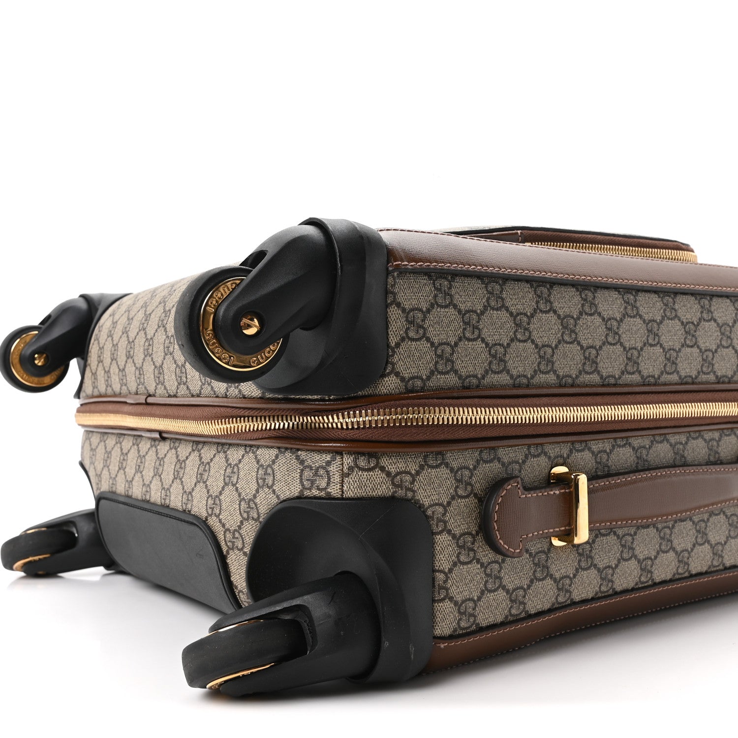 Gucci GG Supreme Monogram Calfskin Carry On Trolley Beige Ebony 9 of 9